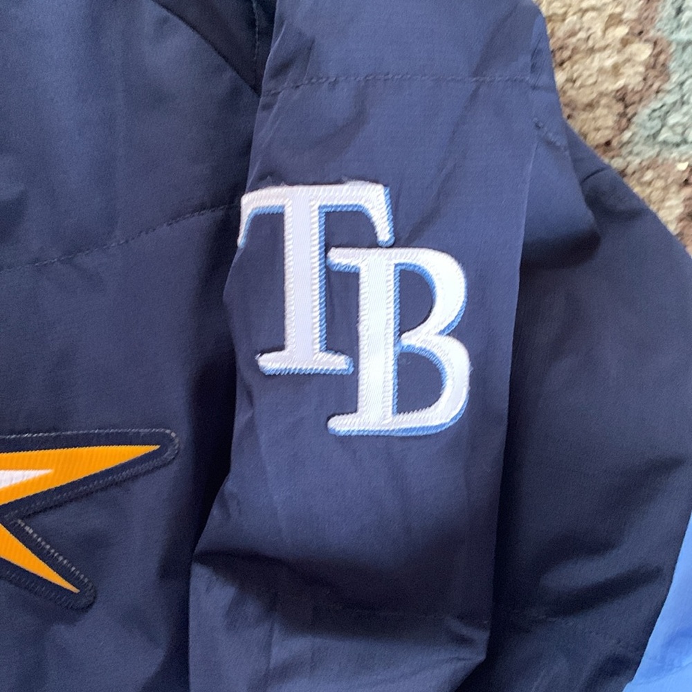 TAMPA BAY RAYS Majestic Men’s Size Large Coat - Picture 5 of 8